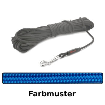 klassische Hundeleine - S - 7m - blau